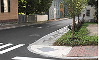 Urban Streetscape in a Historic District